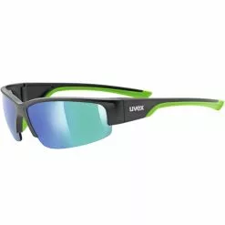 Lunettes De Soleil Sport UVEX SPORTSTYLE SGL215 BLK/MATT GRN 23 Vert / Noir
