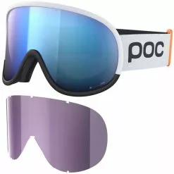 Masques De Ski POC RETINA BIG CLARITY COMP HYDROGEN WHT/URANIUM BLK/SPEKTRIS BLUE 23 Blanc / Noir