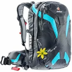 Sacs Airbags DEUTER ON TOP ABS 28 SL BLACK/TURQUOISE 17 Noir / Bleu