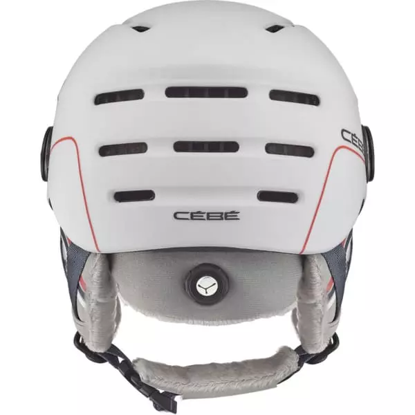 Casques Ski CEBE FIREBALL JUNIOR MATT WHITE RACING LINES 22 Blanc / Orange 4 Casques Ski CEBE FIREBALL JUNIOR MATT WHITE RACING LINES 22 Blanc / Orange – Image 4
