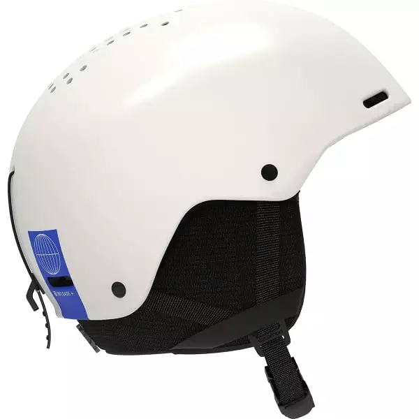 Casques Ski SALOMON BRIGADE+ WHITE BLUE 22 Blanc 1 Casques Ski SALOMON BRIGADE+ WHITE BLUE 22 Blanc