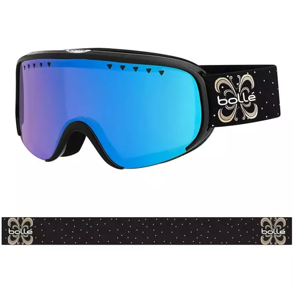 Masques De Ski BOLLE SCARLETT BLACK SHINY PHOTOCHROMIC VERMILLON BLUE CAT 1 TO 3 22 Noir / Bleu 2 Masques De Ski BOLLE SCARLETT BLACK SHINY PHOTOCHROMIC VERMILLON BLUE CAT 1 TO 3 22 Noir / Bleu – Image 2