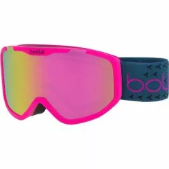 Masques De Ski BOLLE ROCKET PLUS PINK BLUE MATTE ROSE GOLD CAT 2 22 Rose / Bleu
