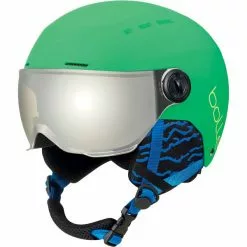 Casques Ski BOLLE QUIZ VISOR GREEN MATTE -GREY GUN CAT 3 22 Vert
