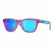 Lunettes De Soleil Lifestyle OAKLEY FROGSKINS XXS POL CLEAT W/ PRIZM VIOLET 22 Bleu / Rouge