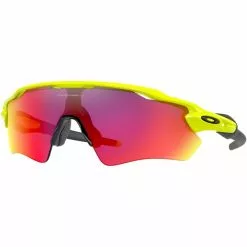 Lunettes De Soleil Sport OAKLEY RADAR EV PATH NEON YELLOW W/ PRIZM ROAD 22 Jaune / Noir