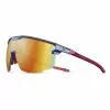 Lunettes De Soleil Sport JULBO ULTIMATE BL/WHITE/RED RVP13LAML RED 22 Bleu / Rouge