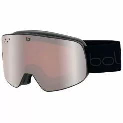 Masques De Ski BOLLE NEVADA BLACK CORP MATTE - VERMILLON GUN CAT 2 23 Noir