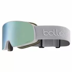 Masques De Ski BOLLE NEVADA SMALL LIGHTEST GREY MATTE - VOLT ICE BLUE CAT 3 23 Gris