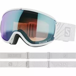 Masques De Ski SALOMON IVY PHOTO WHITE MONTANA/AW BLUE 23 Blanc