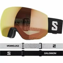 Masques De Ski SALOMON RADIUM PRO SIGMA PHOTO BK/AW PR 23 Blanc / Noir