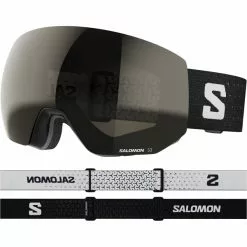 Masques De Ski SALOMON RADIUM PRO ML BK/SOLAR BLACK 23 Noir / Blanc