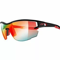 Lunettes De Soleil Sport JULBO AERO NOIR MAT ZEB LIGHT FIRE 22 Noir / Rouge