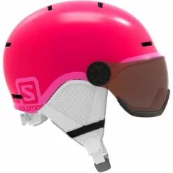 Casques Ski SALOMON GROM VISOR KID GLOSSY PINK 23 Rose