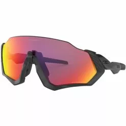 Lunettes De Soleil Sport OAKLEY FLIGHT JACKET MATTE BLACK/PRIZM ROAD 22 Violet / Jaune