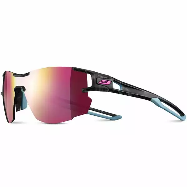 Lunettes De Soleil Sport JULBO AEROLITE GRIS ECAILLE 3CF ROSE 22 Noir / Bleu 1 Lunettes De Soleil Sport JULBO AEROLITE GRIS ECAILLE 3CF ROSE 22 Noir / Bleu