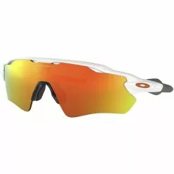 Lunettes De Soleil Sport OAKLEY RADAR EV PATH POLISHED WHT/FIRE IRIDIUM 22 Blanc / Orange