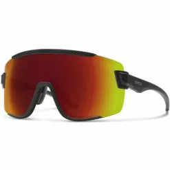 Lunettes De Soleil Sport SMITH WILDCAT MATTE BLACK CHROMAPOP RED MIRROR 22 Noir