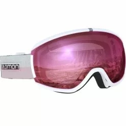 Masques De Ski SALOMON IVY SIGMA WHITE/LOW SILV PINK 20 Blanc / Rose