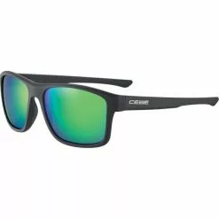Lunettes De Soleil Lifestyle CEBE BAXTER SOFT TOUCH BLACK ZONE GREY CAT.3 GREEN 22 Noir / Vert