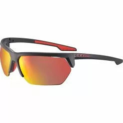 Lunettes De Soleil Sport CEBE CINETIK 2.0 MATT BLACK RED ZONE GREY CAT.3 RED 22 Noir / Rouge