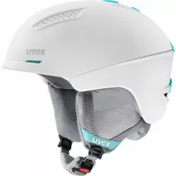Casques Ski UVEX ULTRA WHITE MI 23 Blanc / Gris / Vert
