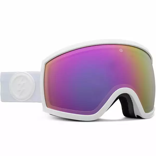 Masques De Ski ELECTRIC MINI EGG MATTE WHITE BROSE/PINK CHROME 21 Blanc / Rose 1 Masques De Ski ELECTRIC MINI EGG MATTE WHITE BROSE/PINK CHROME 21 Blanc / Rose