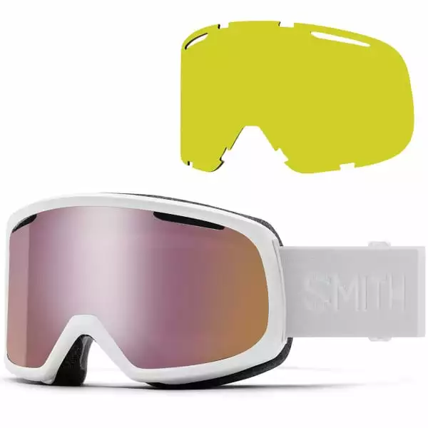 Masques De Ski SMITH RIOT WHITE VAPOR CPE RS GLD 21 Blanc 1 Masques De Ski SMITH RIOT WHITE VAPOR CPE RS GLD 21 Blanc