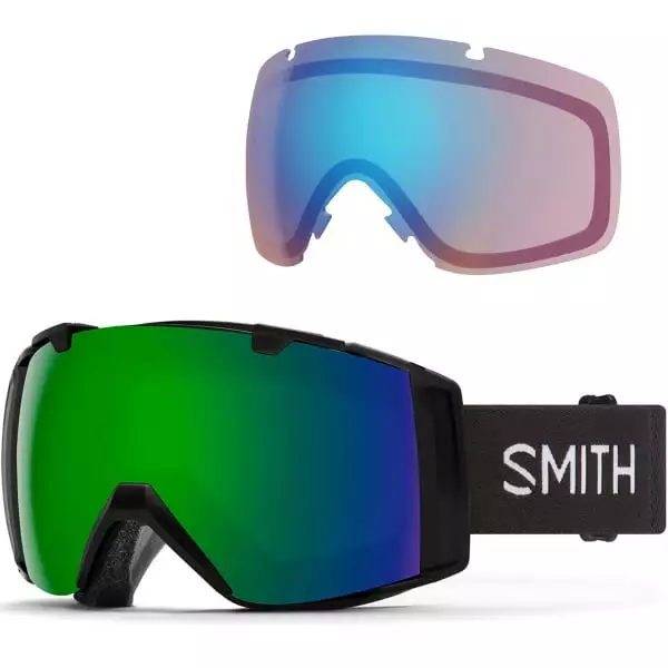 Masques De Ski SMITH I/O BLACK CPS GRN M 23 Noir 1 Masques De Ski SMITH I/O BLACK CPS GRN M 23 Noir