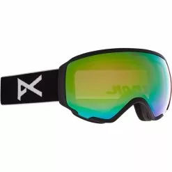 Masques De Ski ANON WM1 W/SPR BLACK/VARIABLE GREEN 22 Noir