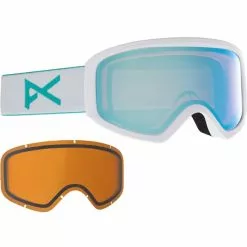 Masques De Ski ANON INSIGHT PRCV/SPR WHITE/VARIABLE BLUE 22 Blanc / Bleu
