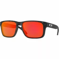 Lunettes De Soleil Lifestyle OAKLEY HOLBROOK XS MATTE BLACK CAMO W/ PRIZM RUBY 22 Rouge / Noir