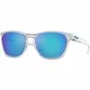 Lunettes De Soleil Lifestyle OAKLEY MANORBURN POL CLR W/ PRIZM SAPPHIRE 22 Bleu / Blanc