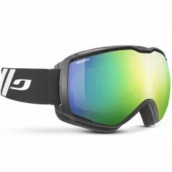 Masques De Ski JULBO AEROSPACE BLACK/WHITE REACTIV 1-3 HIGH CONTRAST FLASH GREEN 23 Noir / Vert