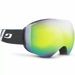 Masques De Ski JULBO SKYDOME BLACK/WHITE REACTIV 2-3 GLARE CONTROL FLASH GREEN 23 Noir / Bleu / Vert