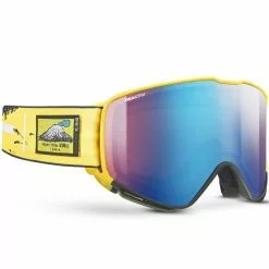 Masques De Ski JULBO QUICKSHIFT YELLOW REACTIV 2-3 GLARE CONTROL FLASH BLUE 22 Jaune / Bleu