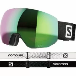 Masques De Ski SALOMON RADIUM PRO SIGMA BK/EM 22 Noir / Vert / Violet
