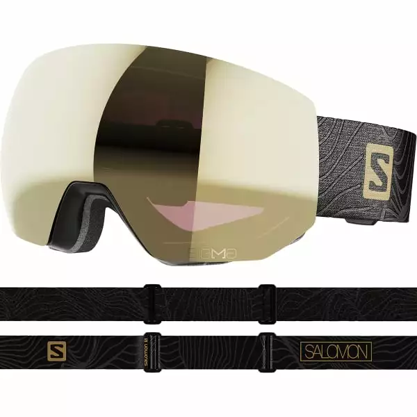 Masques De Ski SALOMON RADIUM PRO SIGMA BK MONTANA/BG 23 Noir / Gris 1 Masques De Ski SALOMON RADIUM PRO SIGMA BK MONTANA/BG 23 Noir / Gris