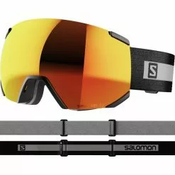 Masques De Ski SALOMON RADIUM ML BK/MID RED 22 Noir / Jaune