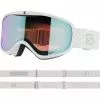 Masques De Ski SALOMON SENSE PHOTO WHI MONTANA/AW BLU 22 Blanc / Orange / Bleu