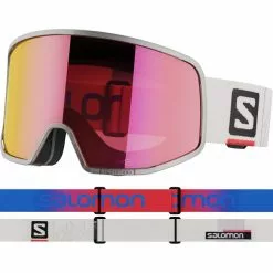 Masques De Ski SALOMON LO FI SIGMA WHITE QST/UNIV PR 23 Blanc / Violet