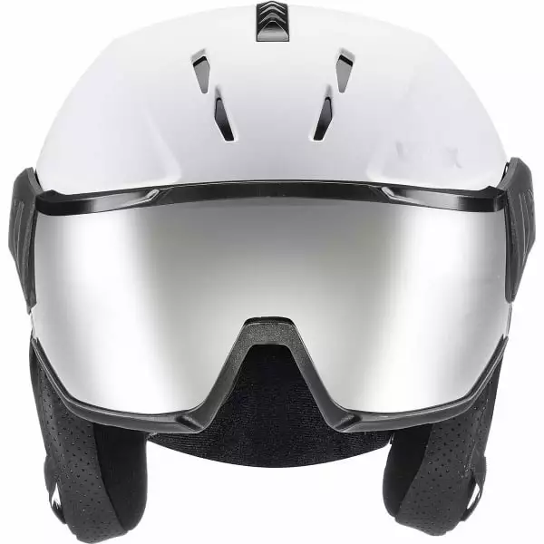 Casques Ski UVEX INSTINCT VISOR WHITE BLACK 23 Blanc 2 Casques Ski UVEX INSTINCT VISOR WHITE BLACK 23 Blanc – Image 2