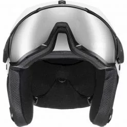 Casques Ski UVEX INSTINCT VISOR WHITE BLACK 23 Blanc 7 Casques Ski UVEX INSTINCT VISOR WHITE BLACK 23 Blanc -Optique Sécurité Soldes 9 93770 instinct visor white black 566260 50 03