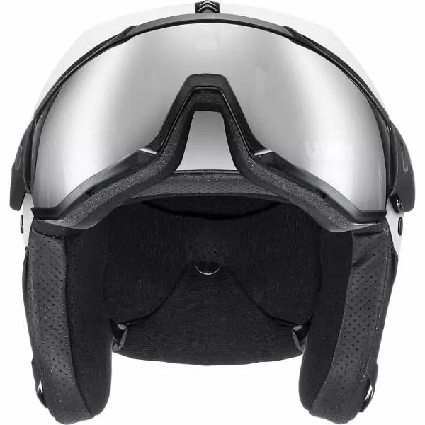 Casques Ski UVEX INSTINCT VISOR WHITE BLACK 23 Blanc 3 Casques Ski UVEX INSTINCT VISOR WHITE BLACK 23 Blanc – Image 3
