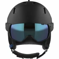 Casques Ski SALOMON DRIVER BLACK/ESTATE BLUE/SOLAR 22 Noir / Bleu -Optique Sécurité Soldes 9 93941 driver black estate blue solar l41532400 03