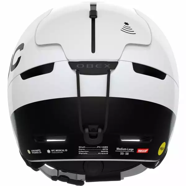 Casques Ski POC OBEX BC MIPS HYDROGEN WHITE 23 Blanc 4 Casques Ski POC OBEX BC MIPS HYDROGEN WHITE 23 Blanc – Image 4