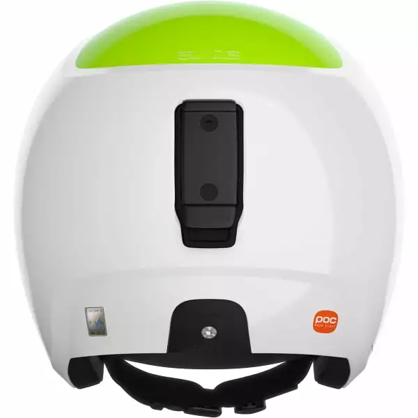 Casques Ski POC SKULL DURA JR HYDROGEN WHITE/FLUORESCENT YELLOW/GREEN 23 Blanc / Vert 4 Casques Ski POC SKULL DURA JR HYDROGEN WHITE/FLUORESCENT YELLOW/GREEN 23 Blanc / Vert – Image 4