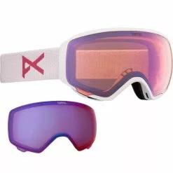 Masques De Ski ANON WM1 W/SPR WHITE/PRCV CLDY PINK 22 Blanc