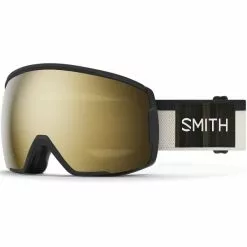 Masques De Ski SMITH PROXY AC TNF X AUSTIN SMITH CPS BLACK GOLD MIRROR 22 Blanc / Noir / Jaune