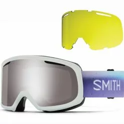 Masques De Ski SMITH RIOT POLAR VIBRANT CPS PLATINUM MIRROR 22 Bleu / Violet / Blanc